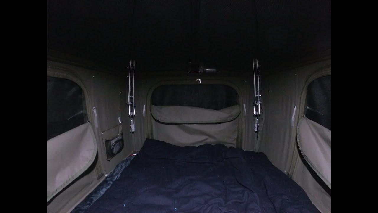 Setting Up a Bundutec Bundutop Roof Top Tent on a Homemade Camp Trailer