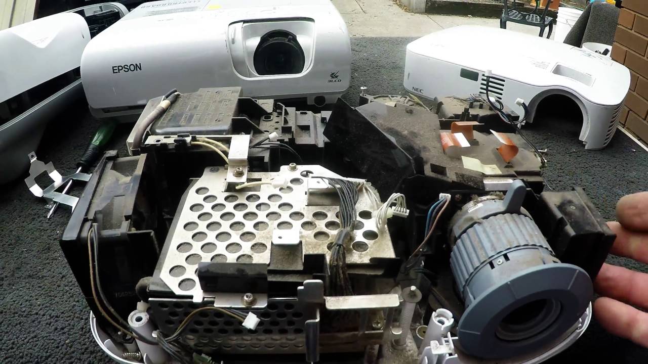Scrapping Projectors, E-Waste Recycling