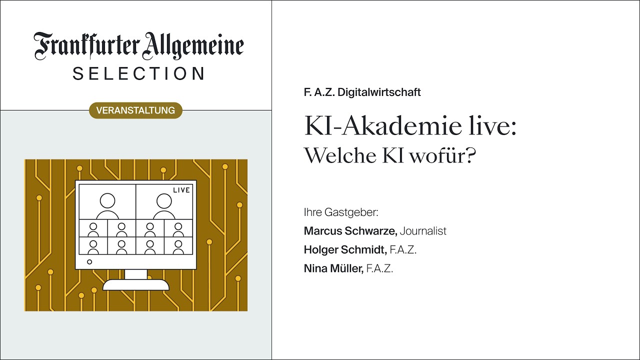 KI Akademie live: Welche KI wofür? Ein Wegweiser durch die aktuelle Tool Landschaft.
