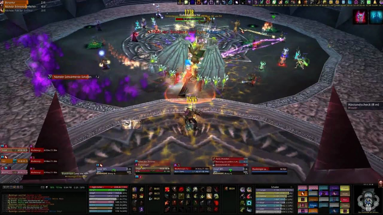 Immota Fides VS Blood Queen Lana'thel ICC25 HM (Tank view)