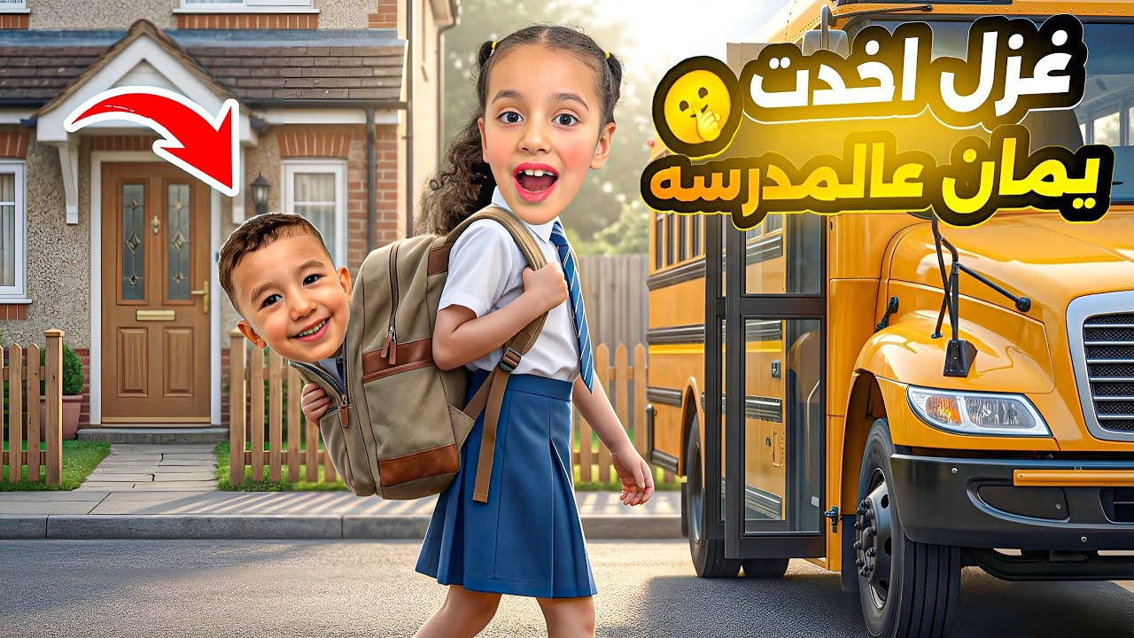 ‏غزل اخذت  يمان معها ‏على المدرسة ‏بالسر 😱😭 ‏ ماما فقدت يمان وما لقتو ￼ خافت وصارت تبكي  #سامو_هوم 