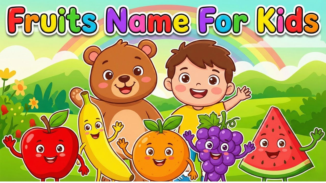 Fruits Name For Kids 🍓🍌 | Learn Fruits in English | Ruone Tales