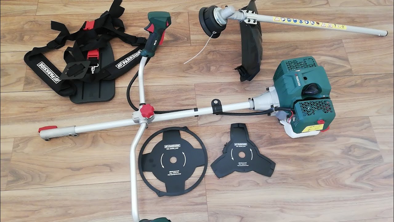 KOSA SPALINOWA PARKSIDE PBS 2 D4 1,8 KM 3W1, prezentacja UNBOXING C.Z.1