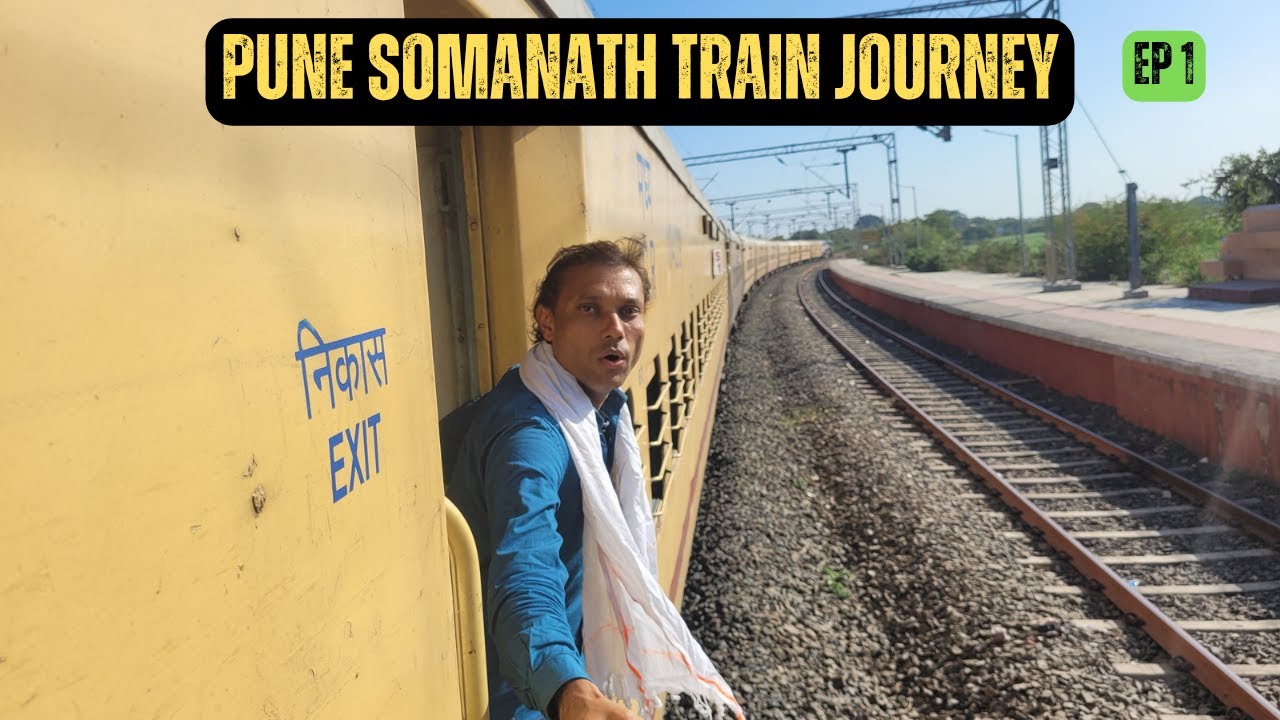 20 hours in sleeper xlass train 😲| Pune to Somanath train Journey | Gujarat Series Ep01 |