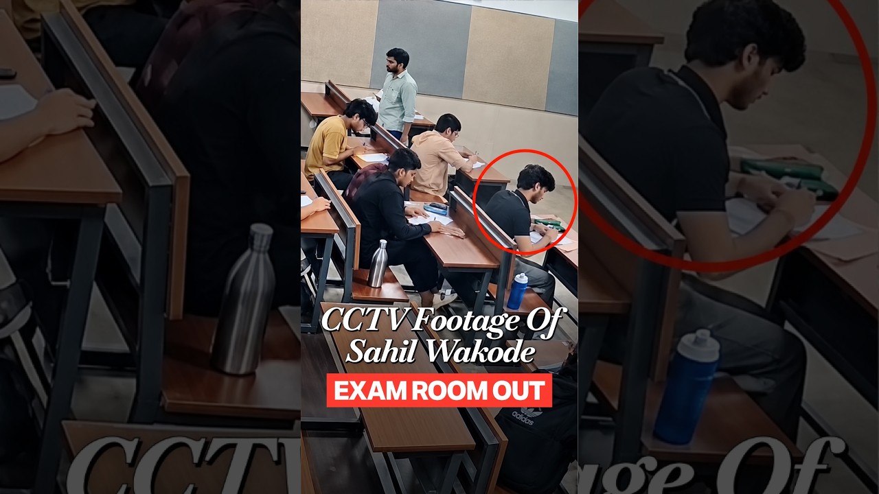 CCTV Footage Of Sahil Wakode From IIT-B Examination Hall Out | Watch