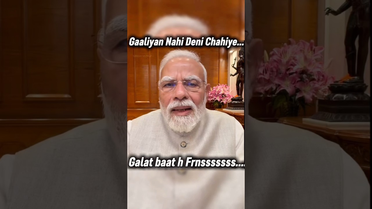 Gaali nahi deni chahiye baccho🫣kyu k gali dene ka haq sirf unka h☝🏻#modiji #andhbhaktroast #modi
