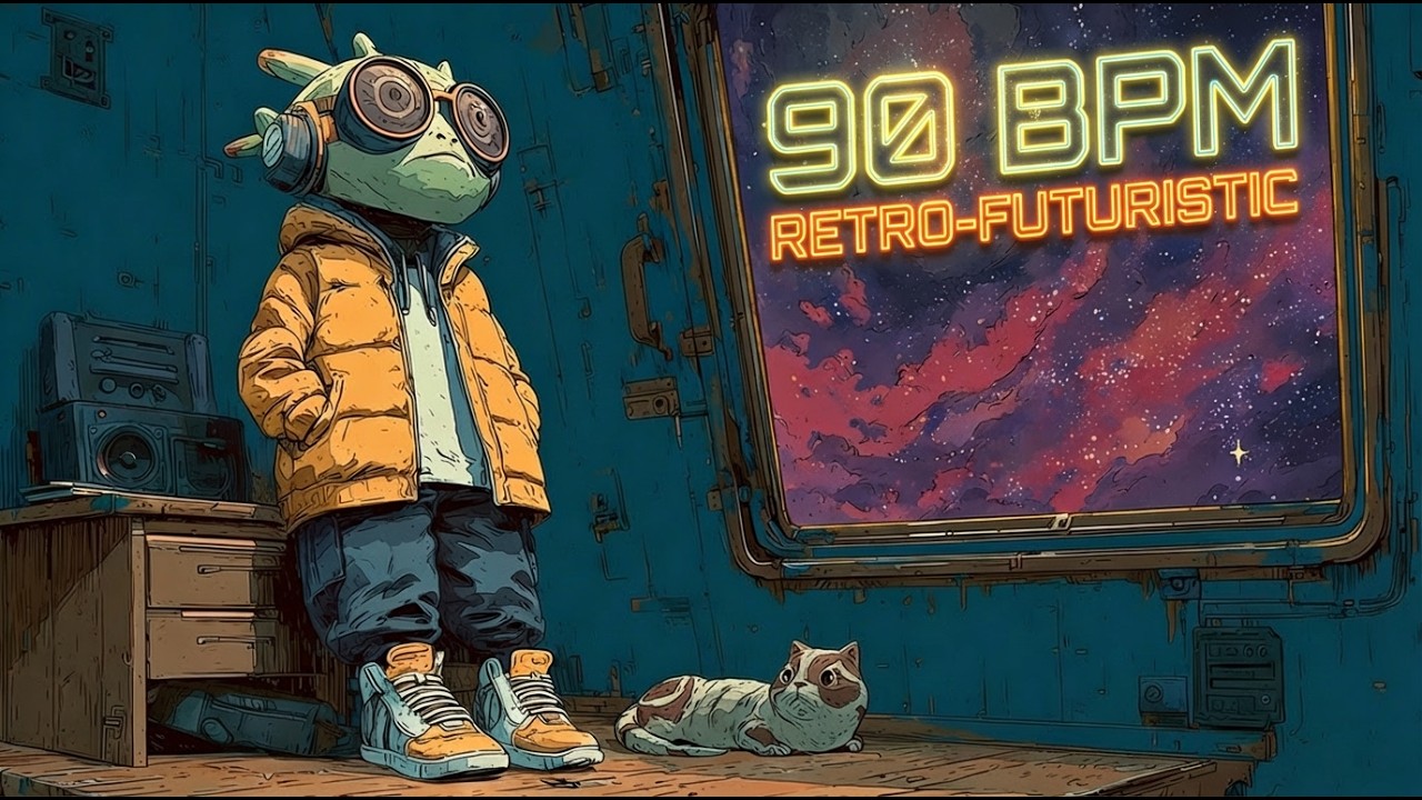 Alien Beats: 90 BPM Retro-Futuristic Rhythms for Deep Focus 🌌