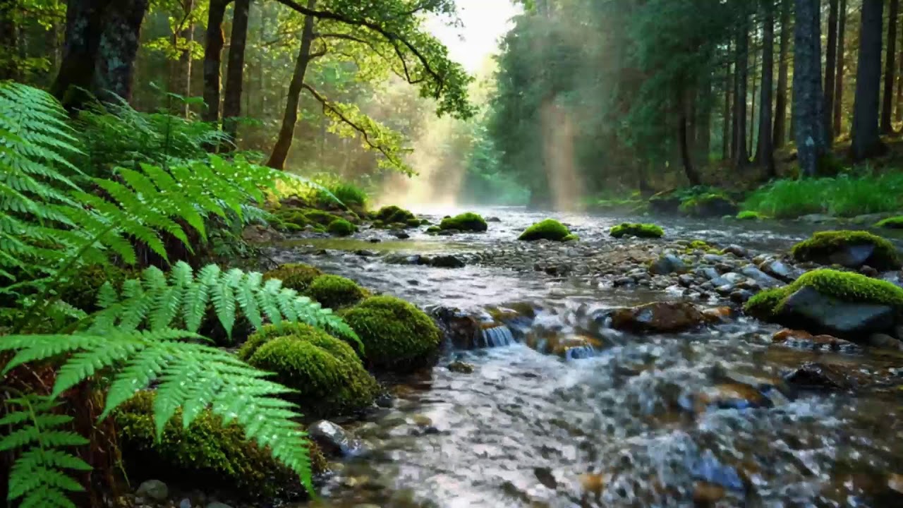 Deep Relaxation 🌿 Forest Stream Sounds with Gentle Birds | Nature Soundscape