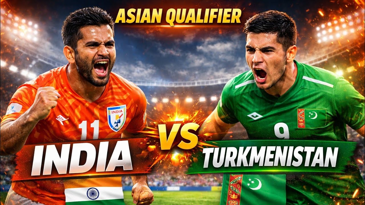 India vs Turkmenistan Football Match 🇮🇳🔥 Asian Qualifier Full Game | 116-365 days......