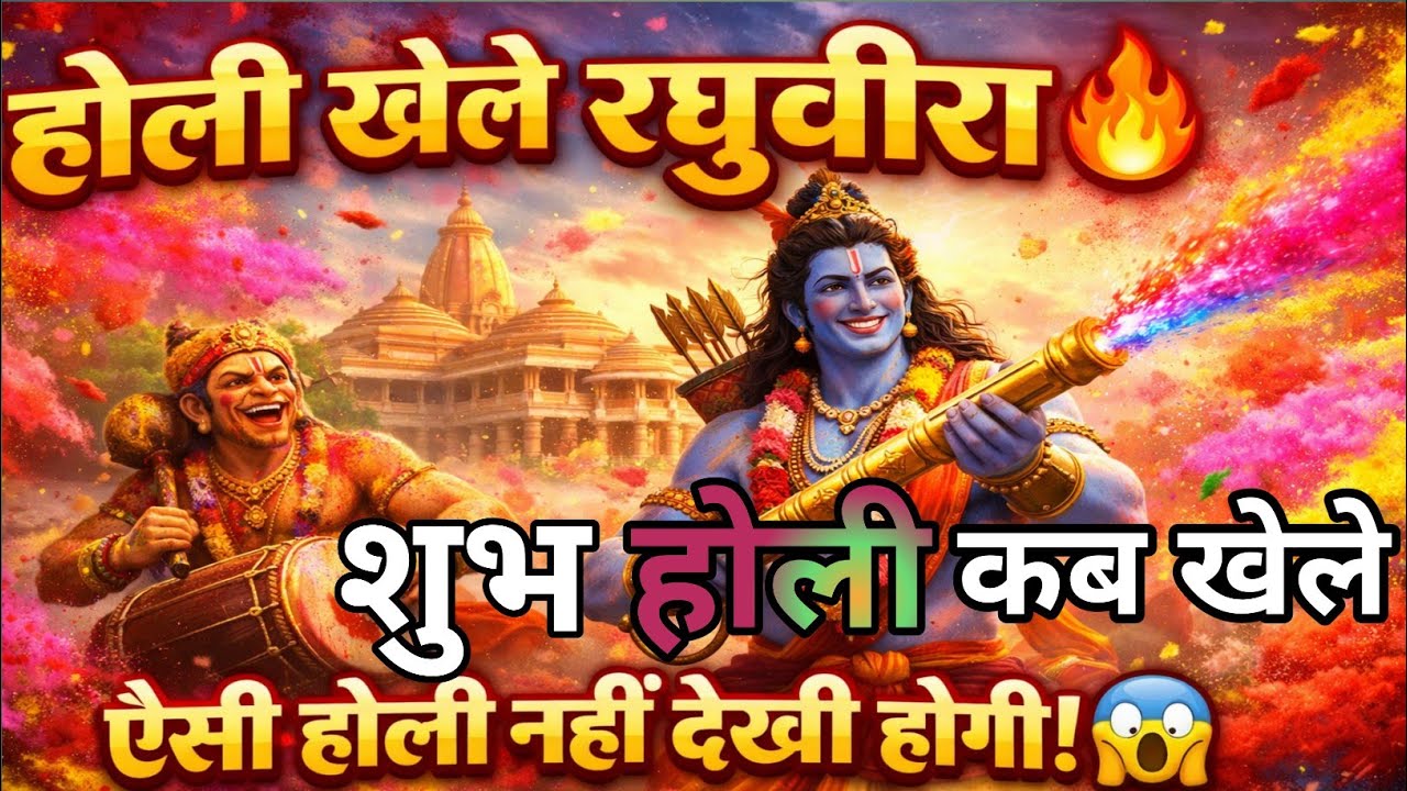 Holi Khele Raghuveera Avadh Mein 2026 | होली स्पेशल राम भजन | Holi Song | Ram Ji Holi Bhajan