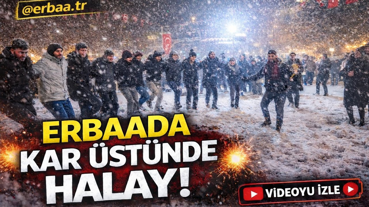 Soğuğa Aldırmadılar: Erbaa’da Kar Üstünde Halay