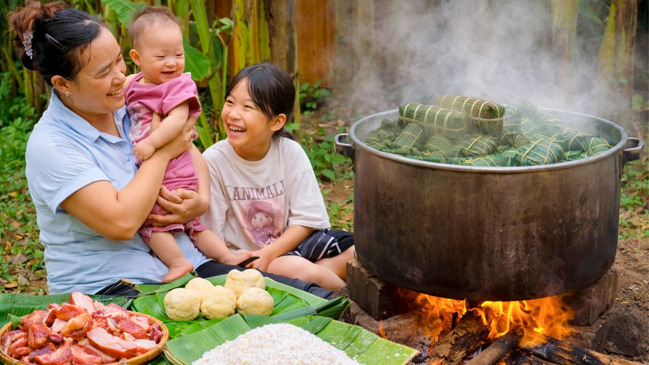A Sweet Family Tradition: Cooking Homemade Banh Tet with My Daughter This Spring