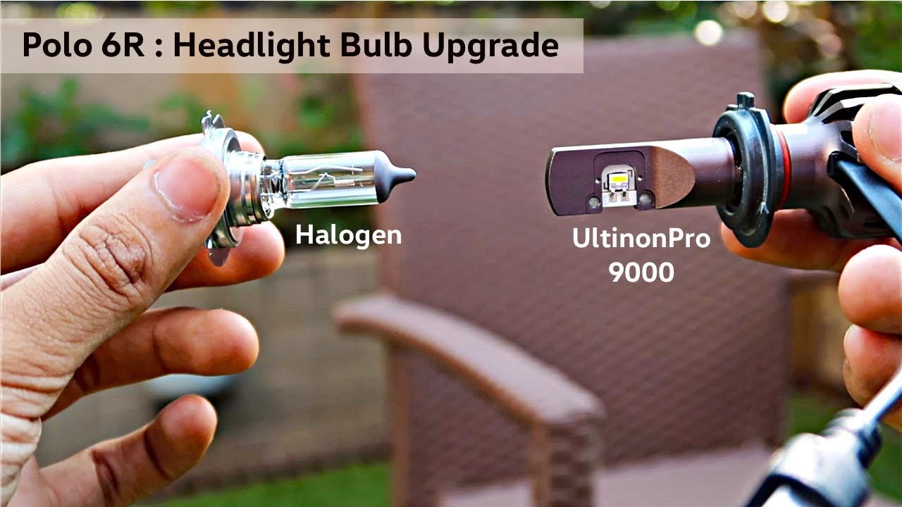 Polo 6R - Dual Barrel Headlight H7 Bulb Replacement with Philips Ultinon Pro 9000 LED