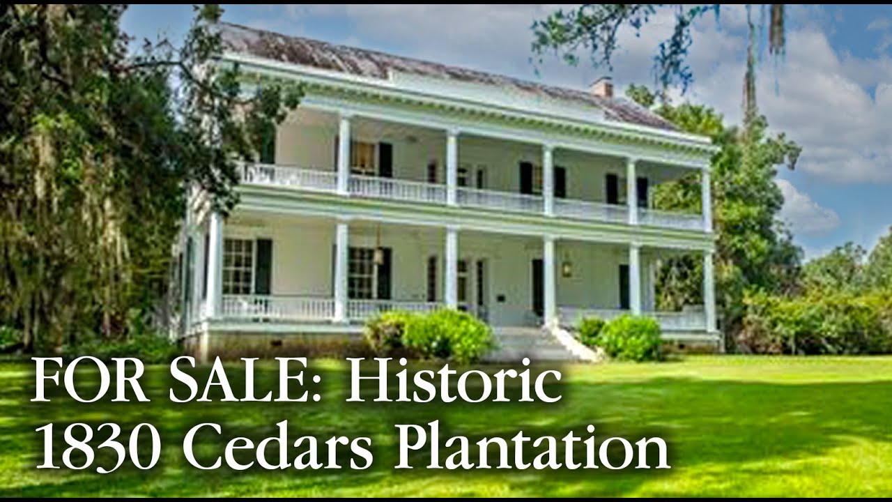 For Sale: Historic 1830 Cedars Plantation, Natchez, MS