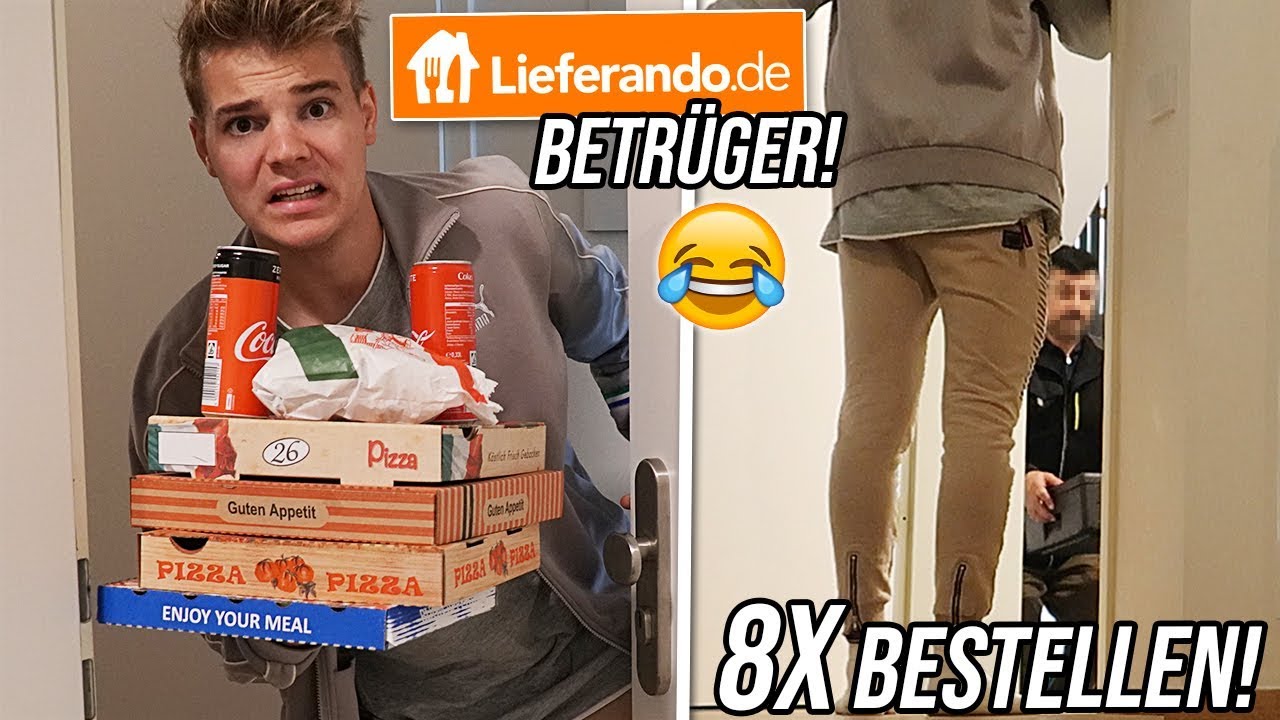 Bei 8 verschiedenen PIZZA LIEFERANTEN gleichzeitig bestellen! (Lieferando denkt Betrüger..)