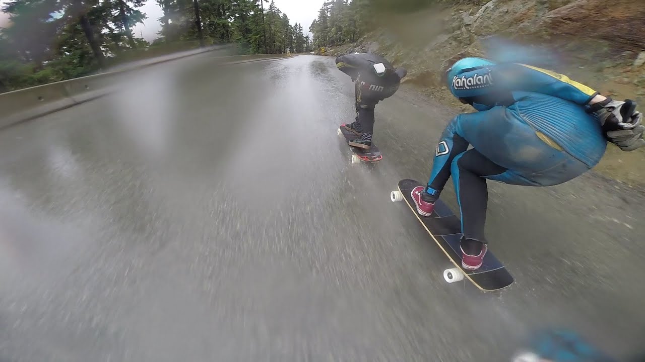 Longboarding: Wet Whistler Race