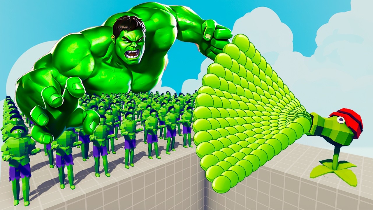 200x HULK + 1x GIANT vs EVERY GOD - Totally Accurate Battle Simulator TABS