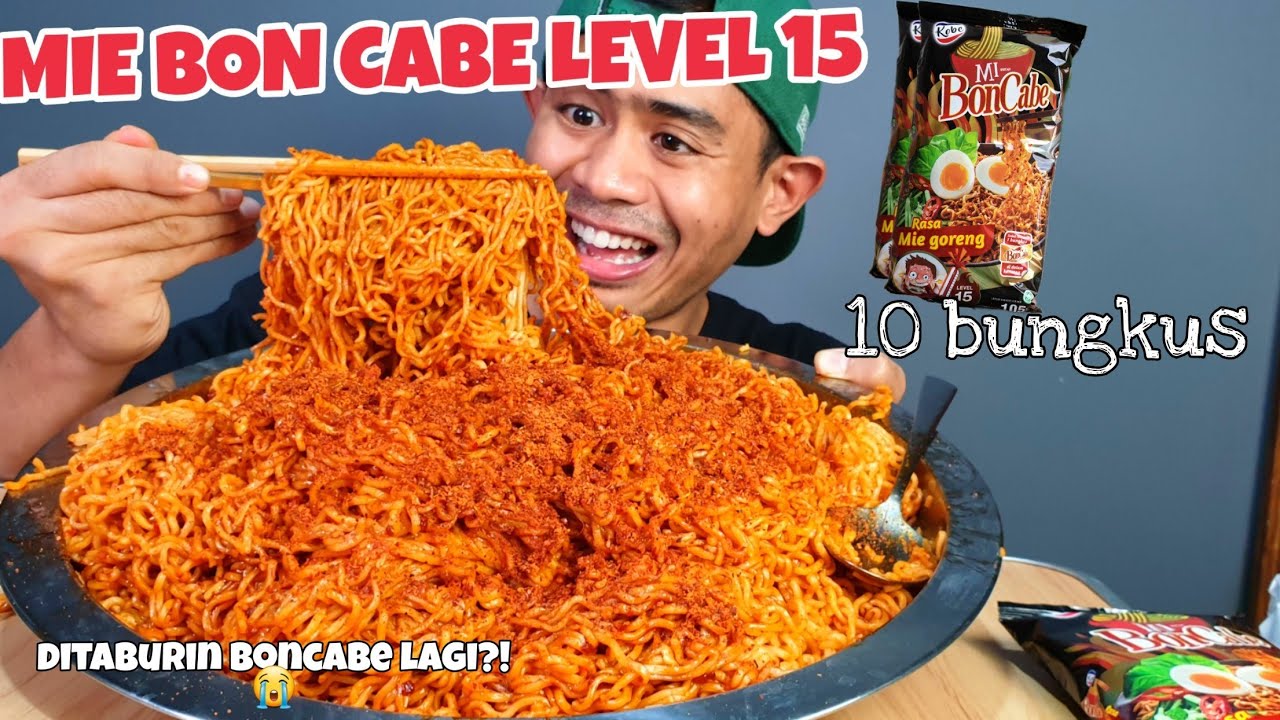 S4D1S!! MUKBANG 10 BUNGKUS MIE BONCABE LEVEL 15 TERBARU