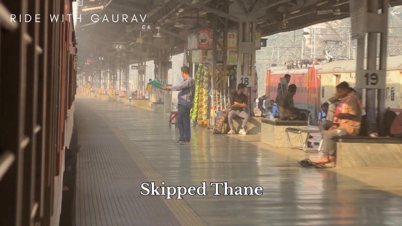 Sinhagad Express Skipping Thane Railway Station | Indian Railways Part 06