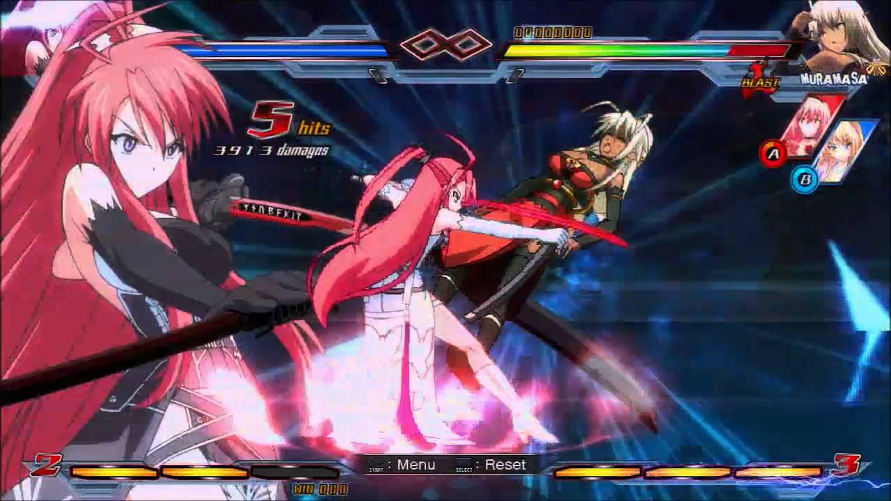Nitroplus Blasterz: Heroines Infinite Duel Combo Video