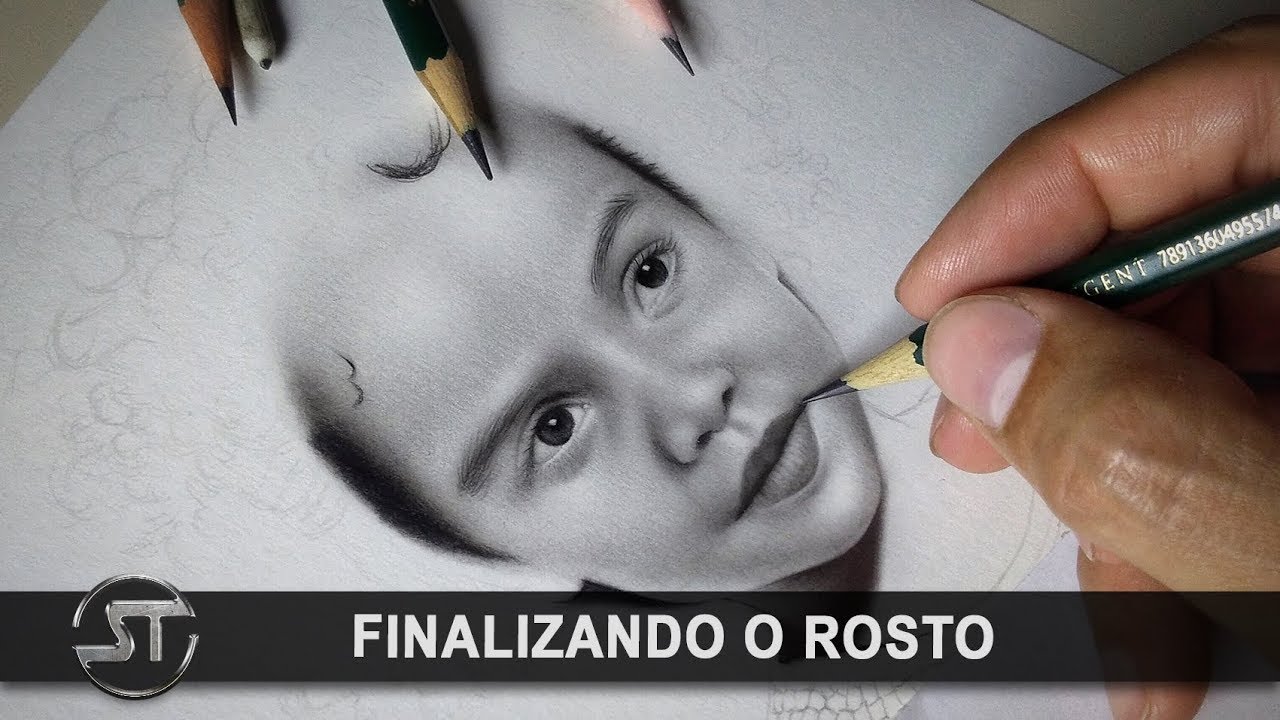 Desenhando com materiais simples - Finalizando o rosto