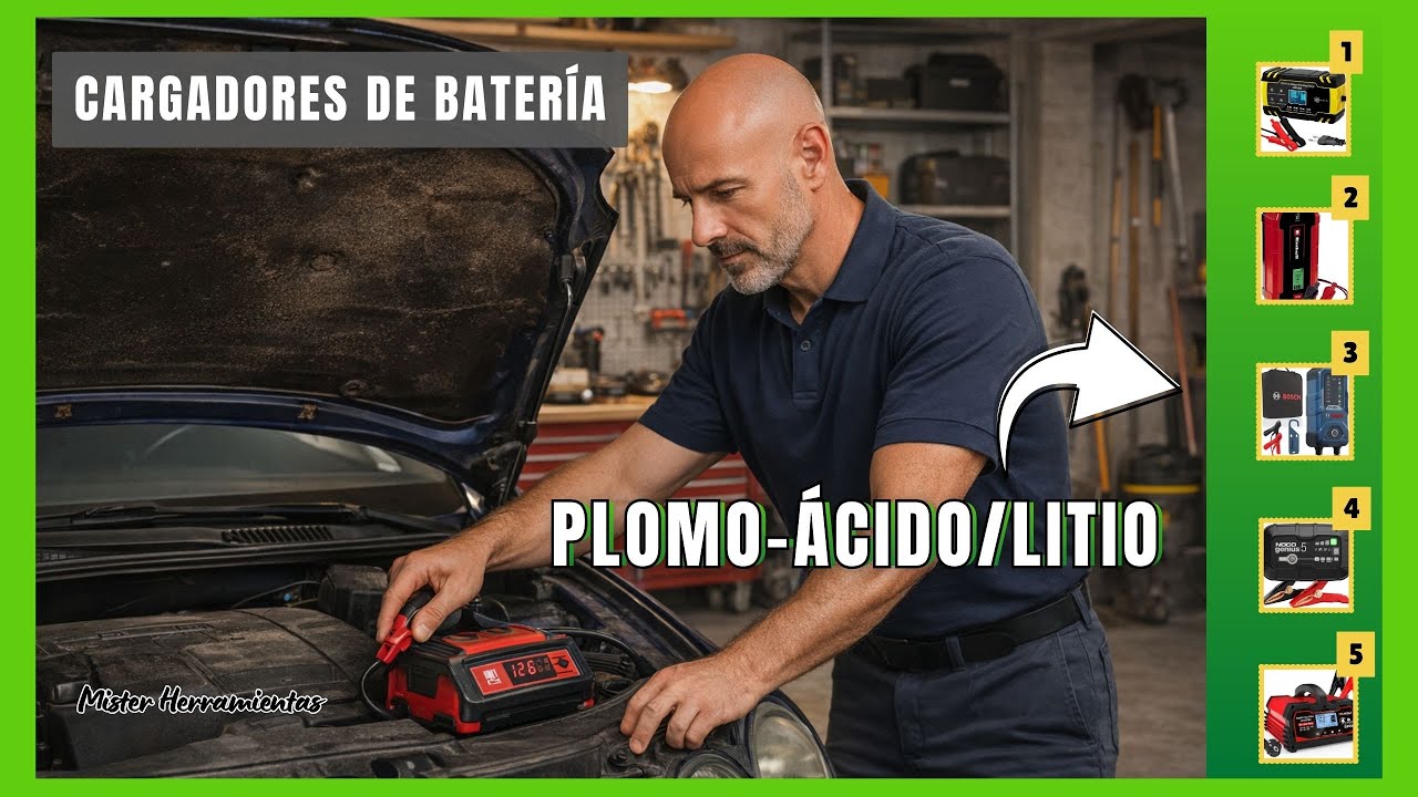 Los 5 Mejores Cargadores de Batería de Coche: Plomo-Ácido y Litio LiFePO4