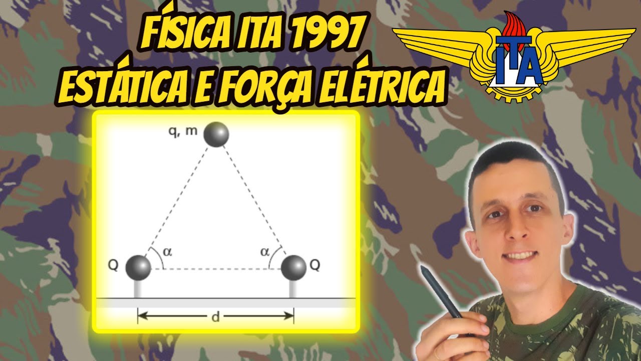 Física ITA 1997 | Estática | Força elétrica | Equilíbrio