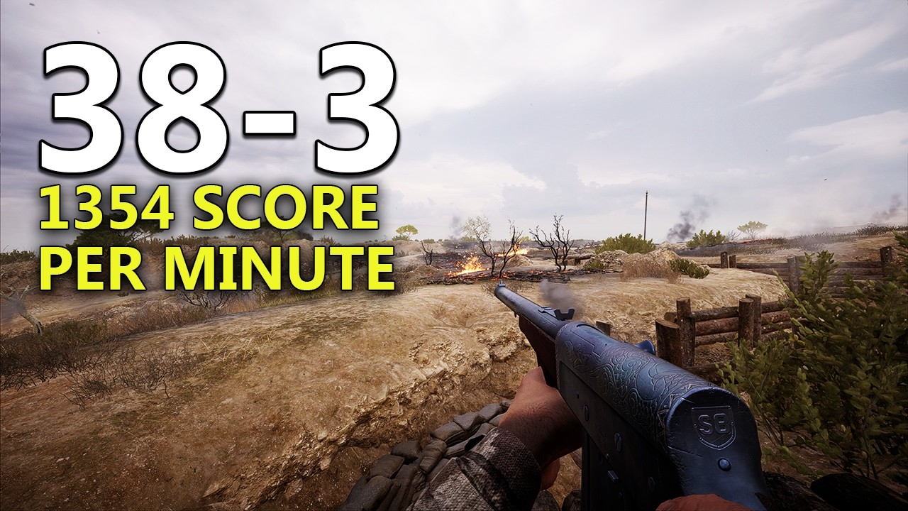 Геймплей Battlefield 1: 38-3 | Очередной разгром на этой карте!