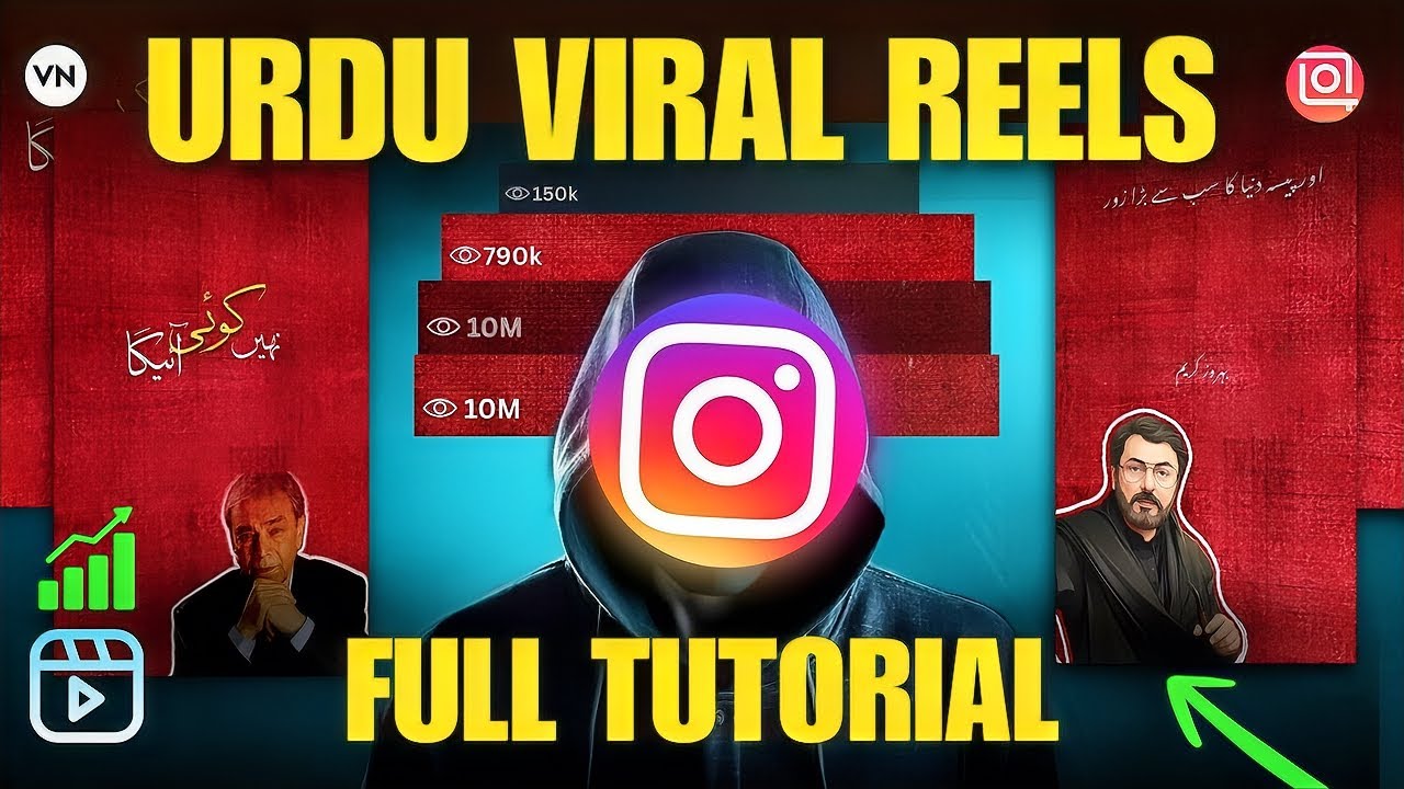 How To Edit Urdu Text Reels With Red Background | How to write Urdu Text in videos