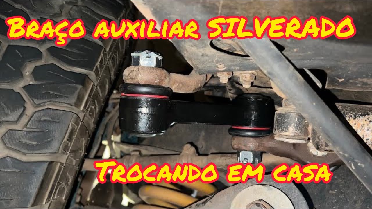 TROCA BRAÇO AUXILIAR E PITMAN SILVERADO D20 E FAMIÍLIA GM