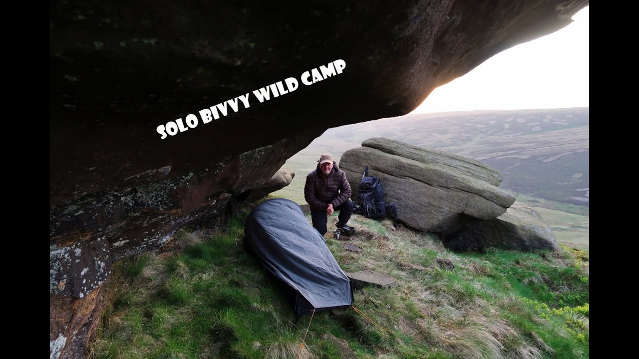 Solo Bivvy Stealth Wild Camp, Kinder Scout North Edge.