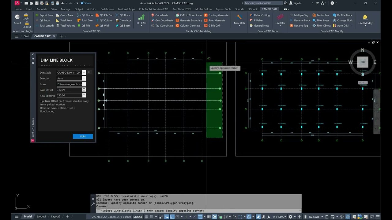 DIM Grid Line Block
