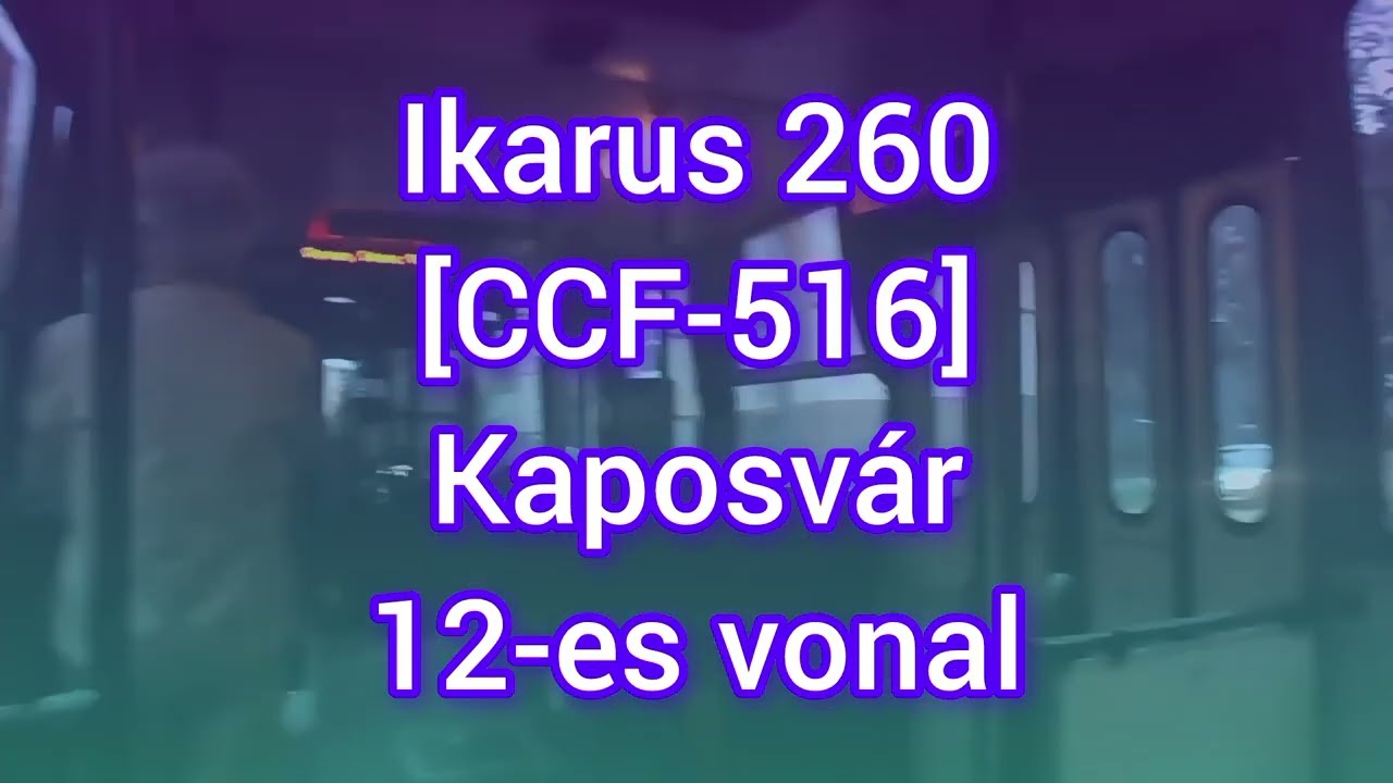 [2015: Kaposvár] Utazás ráncajtós Ikarus 260-al [CCF-516] 12-es vonalon #ikarus #busz #bus #buses 