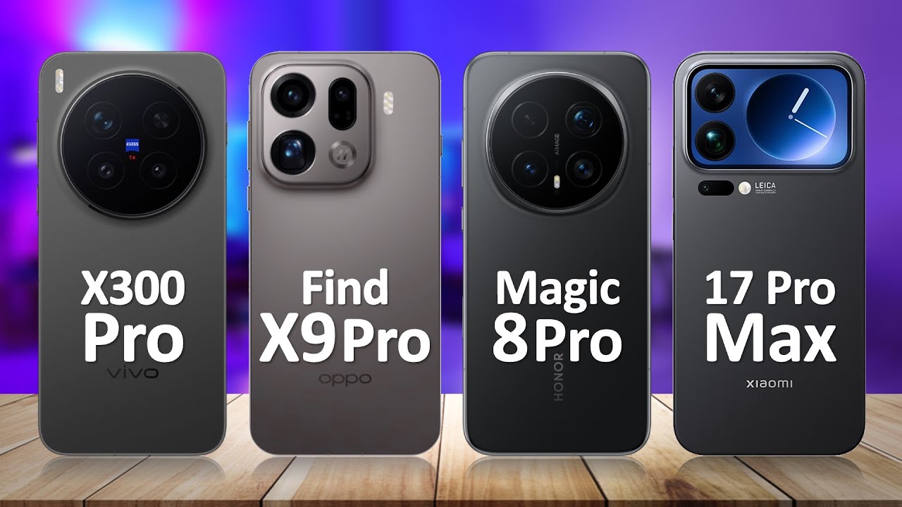 Vivo X300 Pro VS Oppo Find X9 Pro VS Honor Magic 8 Pro VS Xiaomi 17 Pro Max
