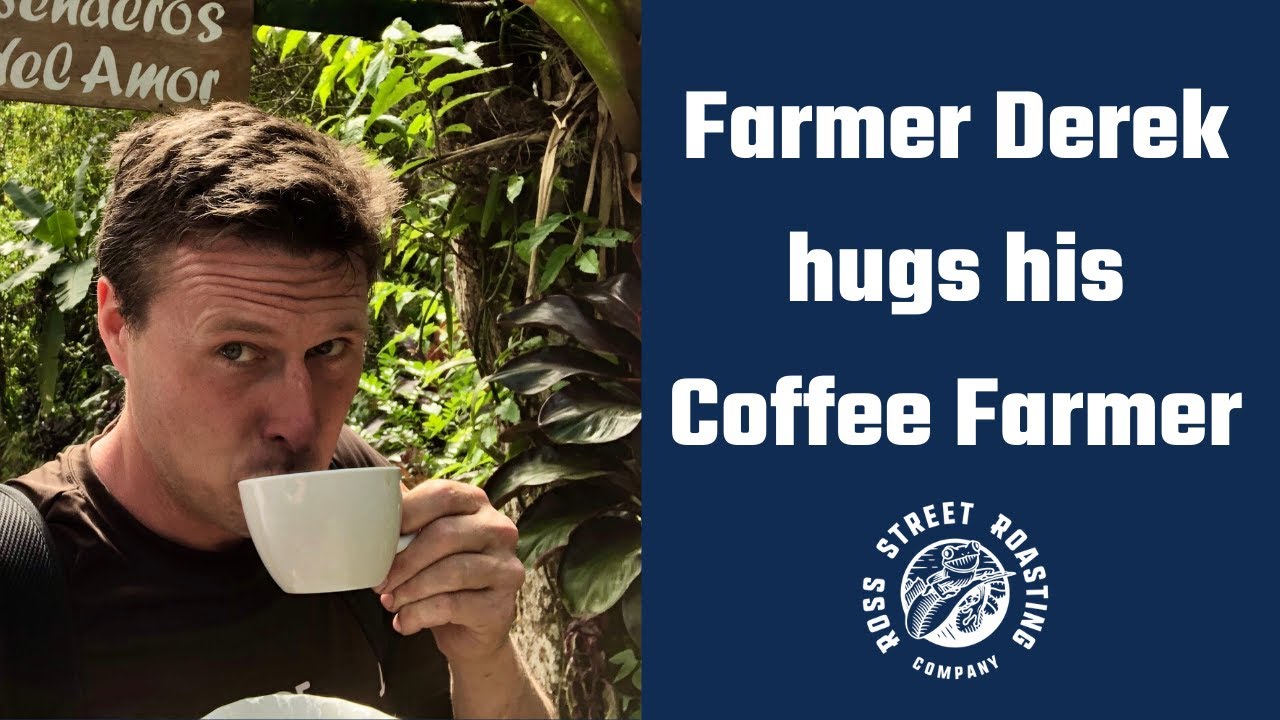 Farmer Derek Hugs His Coffee Farmer