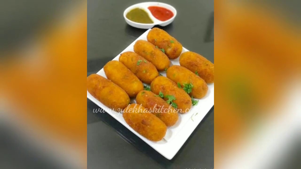Cheesy Chicken Kabab Recipe - Chicken Croquettes - چکن چیسے کباب - चिकन चीज़ कबाब  Ramadan Recipe