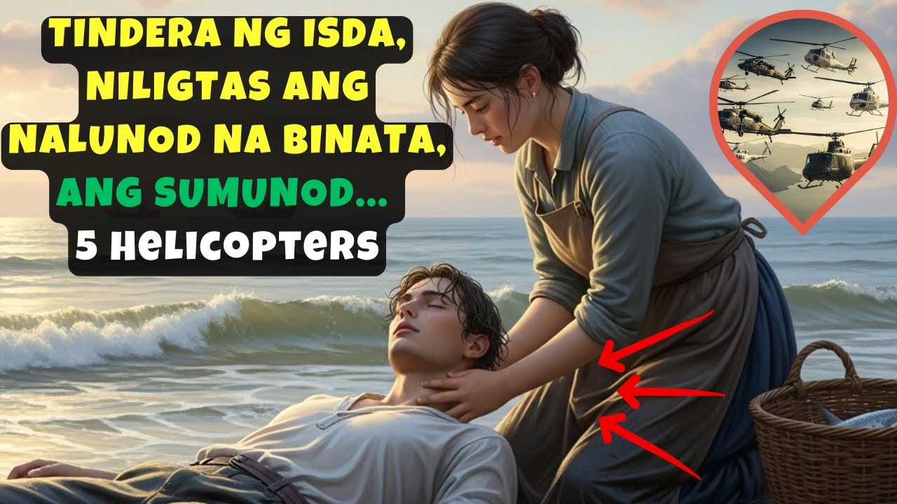 TINDERA NG ISDA, NILIGTAS ANG NALUNOD NA BINATA, ANG SUMUNOD...5 HELICOPTERS