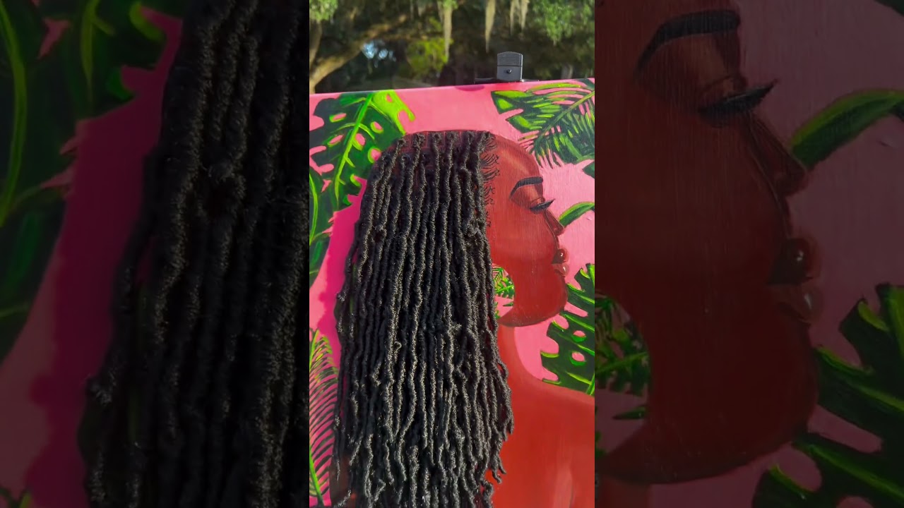 My latest painting |  #art #blackarts #artist #paintinglocs #lochairstylesforwomen #locextensions