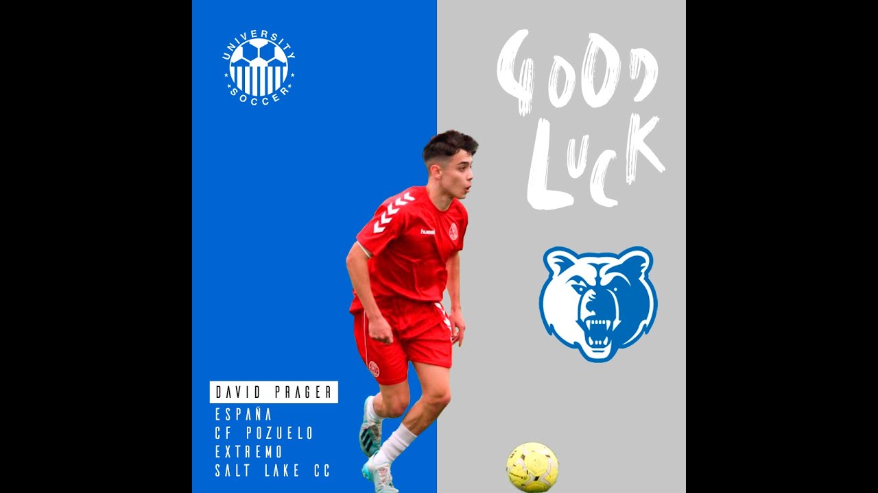 Good Luck from University Soccer David Prager (Fall '21)