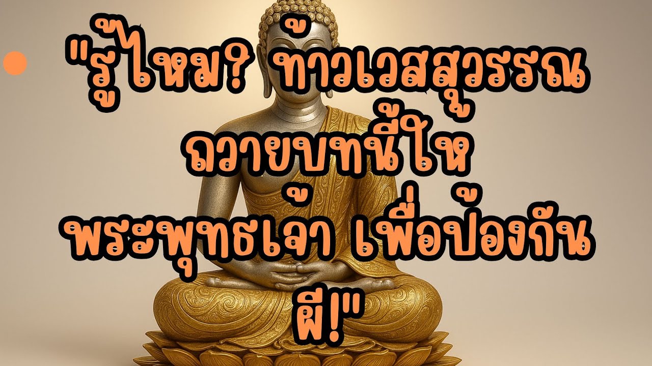 รู้ไหม ท้าวเวสสุวรรณถวายบทนี้ให้พระพุทธเจ้า เพื่อป้องกันภูติผี | อาฏานาฏิยะปะริตตัง