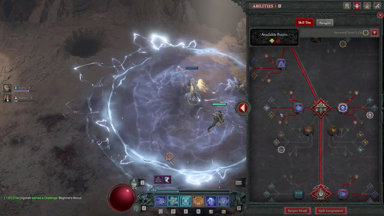 T6 Duriel Kill - Lightning Blizzard Sorc P102 | Diablo 4 Season 13 Day 1