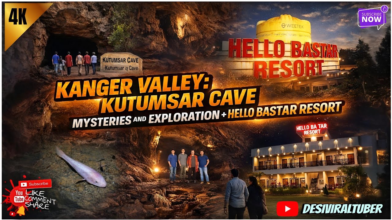 Bastar Tour 2026| Kanger Vally National Park | Kutumsar Gufa | Best Hotels in Bastar