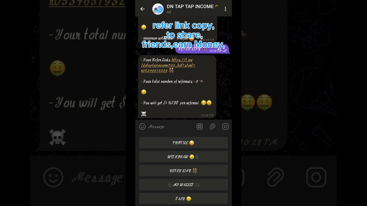 Dn Tap Tap Income #earnmoneyonline #shorts #short #viralvideo #tap #mining #telegram #freeearning