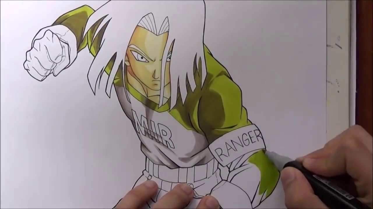 Como Dibujar a No. 17 - Como Dibujar al ANDROIDE 17 de Dragon Ball Super. How to Draw a17