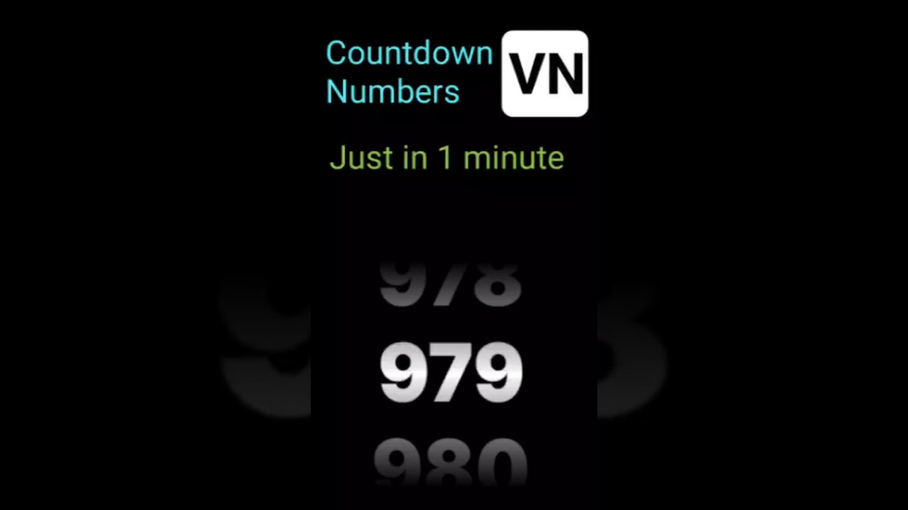 How to create Countdown Number Effect | Scroll Speed counting number animation | #vn editing 2025