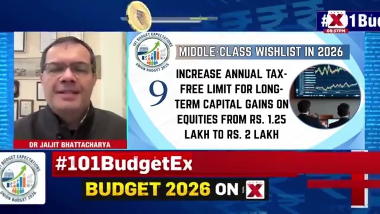 What are the budget expectations from the Middle Class? Dr. Bhattacharya's views on NewsX TV.