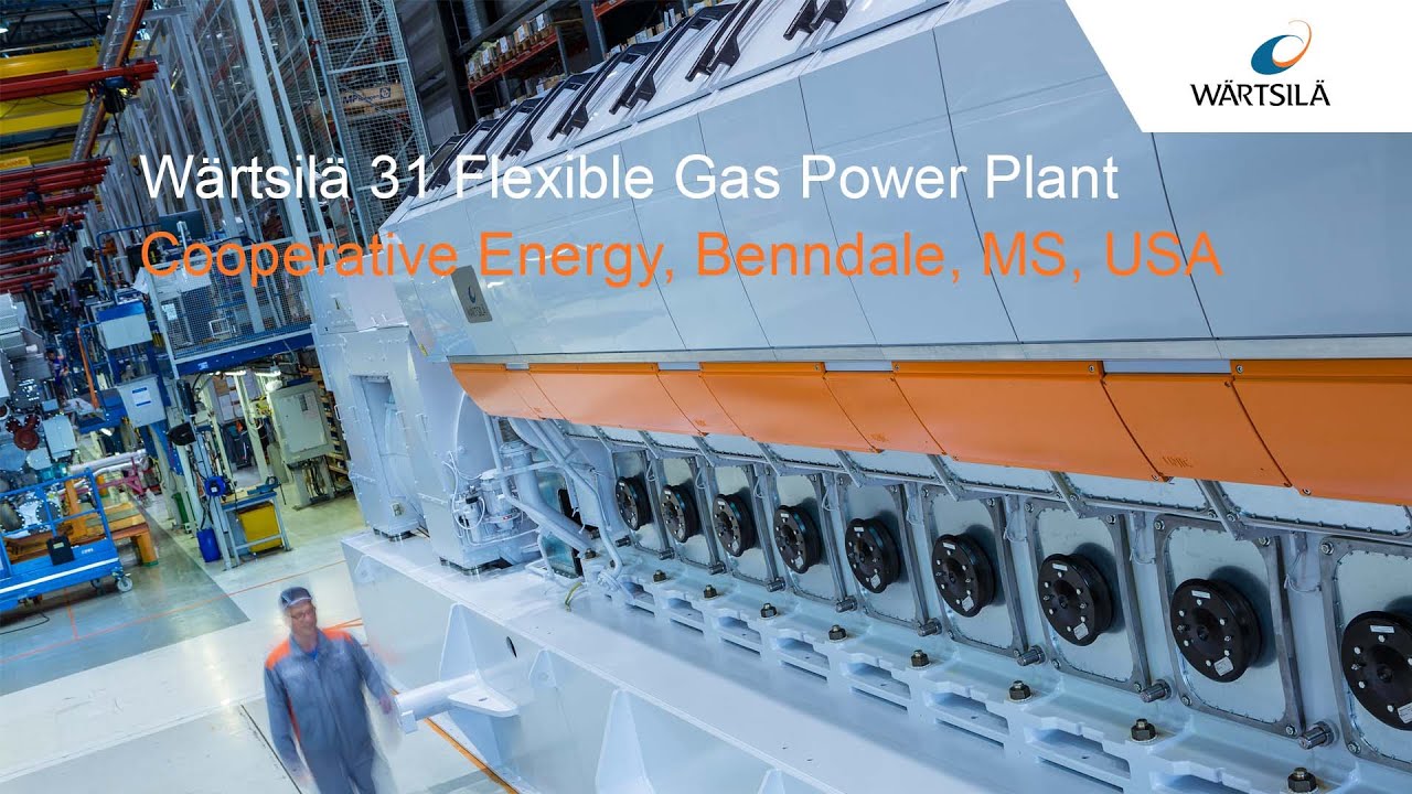 Flexible Gas Power Plant Wärtsilä 31SG | Cooperative Energy, Benndale
