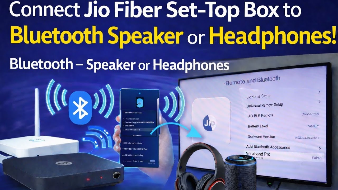How to connect Home theatre and soundbar to jio set top box 