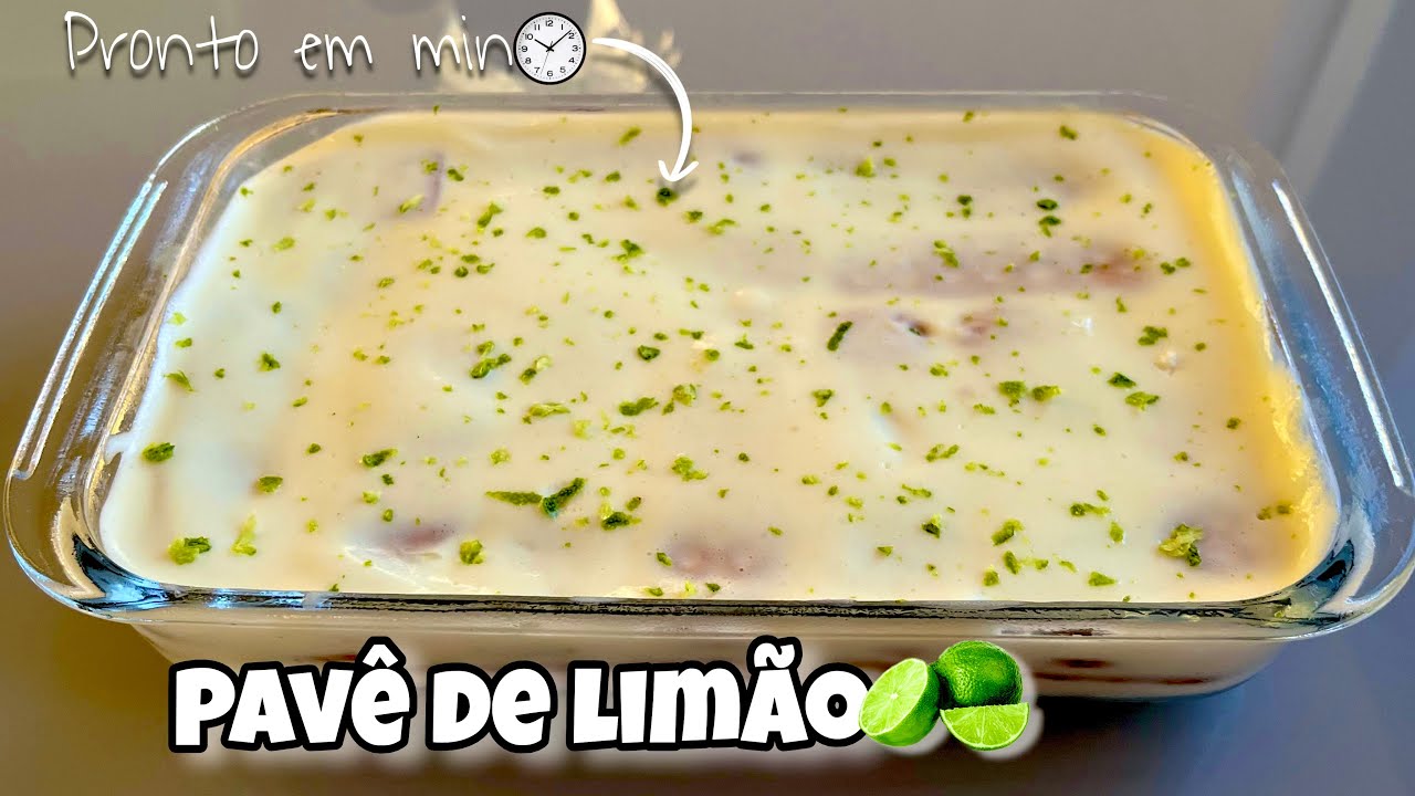PAVÊ DE LIMÃO/SIMPLES E PRÁTICO!🍋🥰