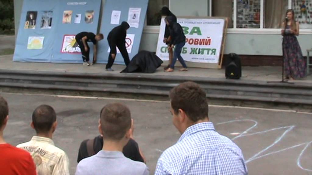 Молодежь казатина против наркомании-акция За здоровый образ жизни